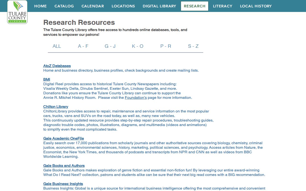 Dinuba city directory research resources at Tulare County Library